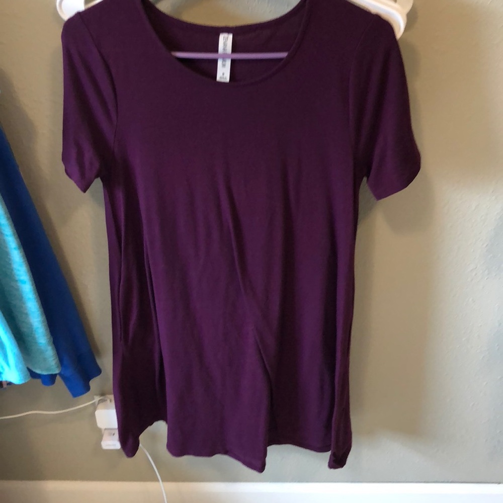 Plum Purple T shirt Dress